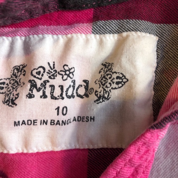 Girls pink Flannel size 10 - Picture 2 of 2